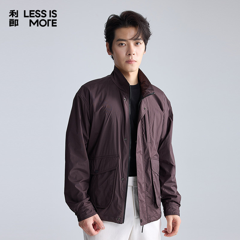 【时尚休闲】利郎青年商务夹克男2026春季翻领时尚商务休闲外套男
