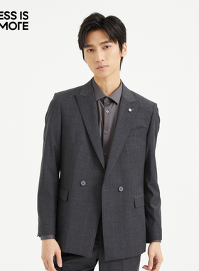 【暗格纹线条】利郎青年商务西服男2026春休闲西装两件套Q4QXF13