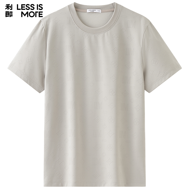 【提花设计】利郎青年商务短袖t恤男2025夏轻薄透气上衣Q5XTX305