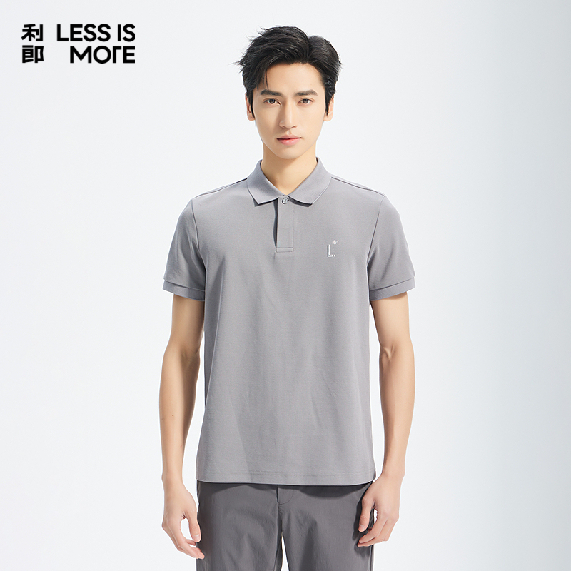 【棉涤混纺】利郎青年商务短袖polo衫2025夏季翻领上衣男Q5XTX601
