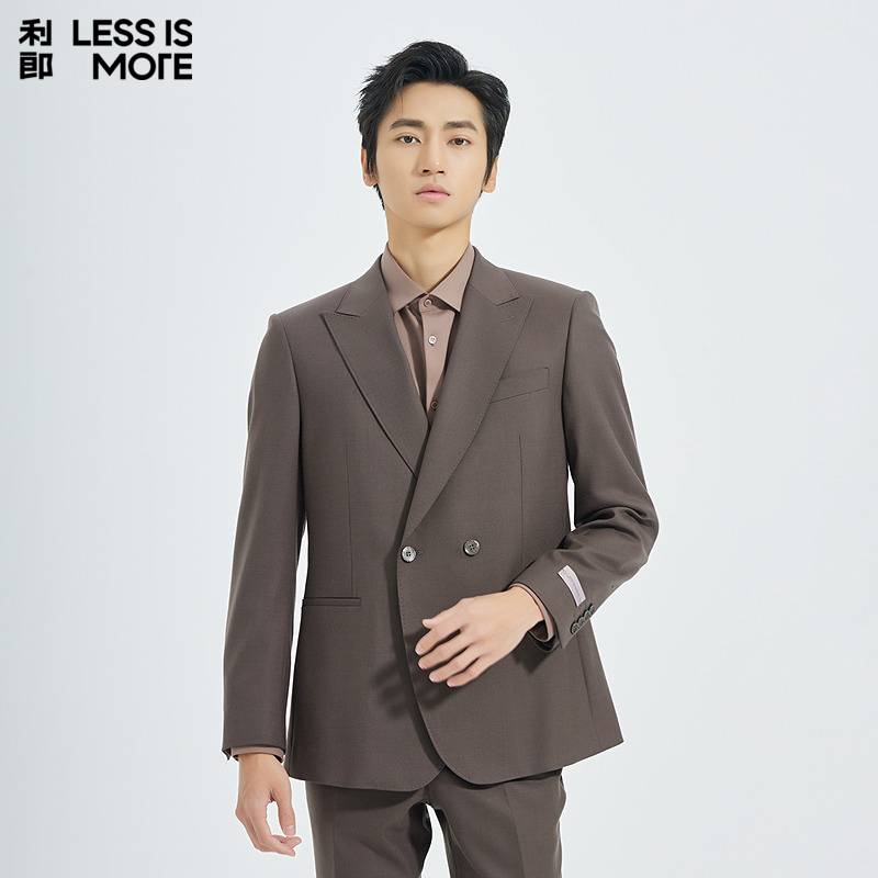 【羊毛混纺】利郎青年商务商场同款西服套装2025秋季两件套西装男