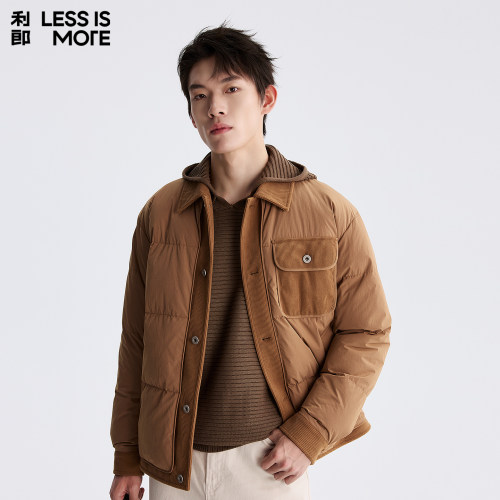 【拼接撞色】利郎青年商务羽绒服2025冬季时尚休闲保暖抗寒外套男