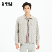 利郎青年商务夹克男2026春季 锦涤印花 翻领休闲外套男Q5CJK011