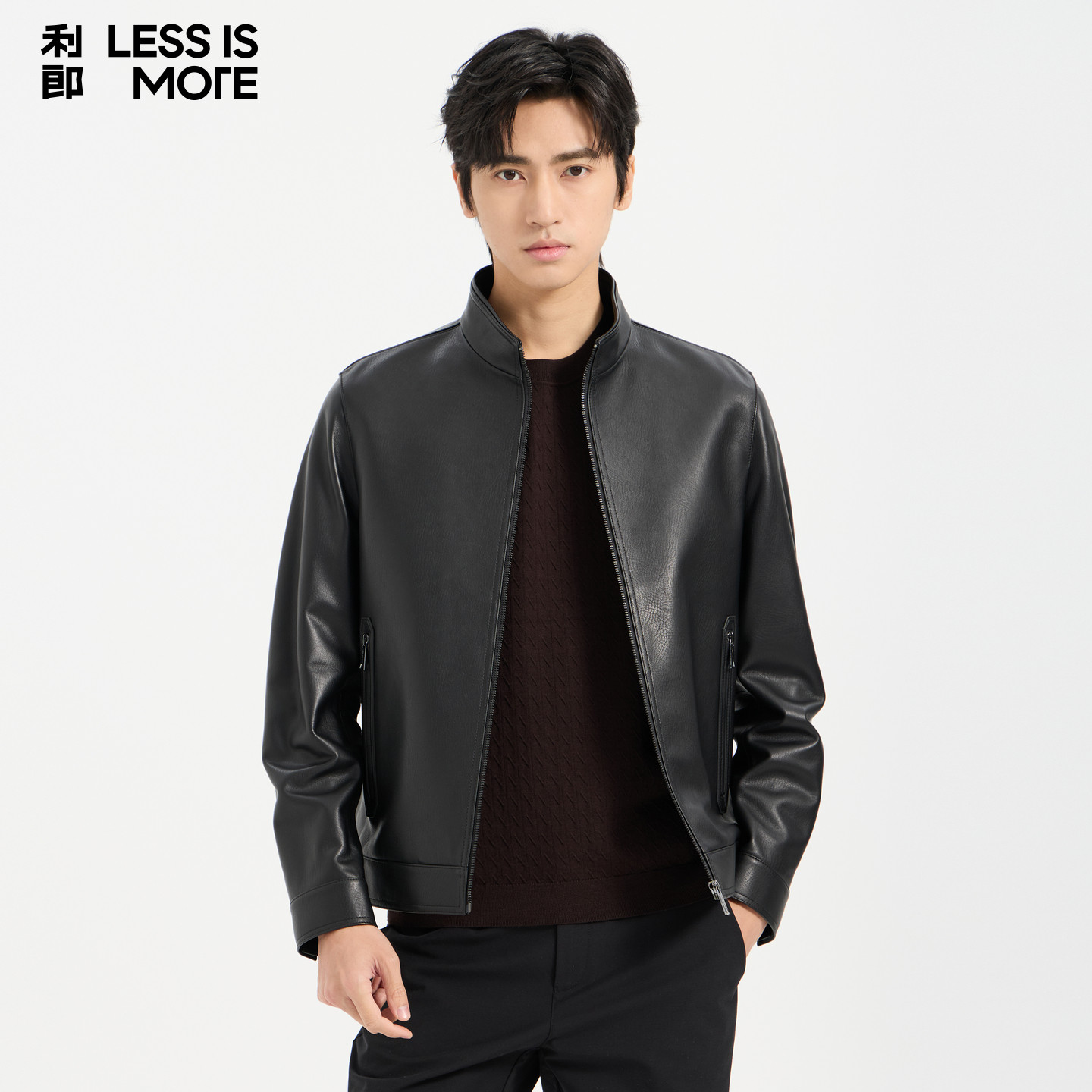 【商场同款】利郎青年商务真皮皮衣男2026秋季时尚休闲轻奢外套男