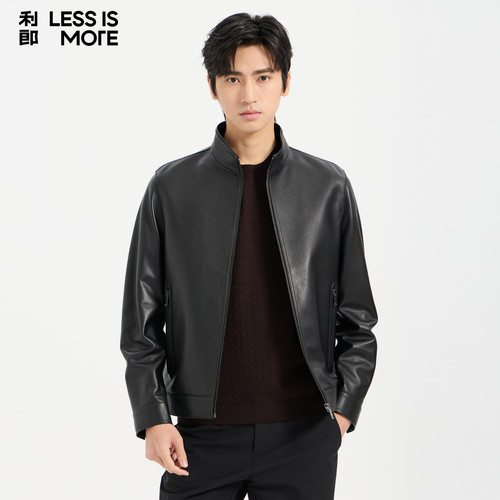【肌理皮面料】利郎青年商务真皮皮衣男2026秋时尚休闲轻奢外套男
