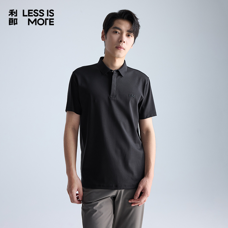 【LOGO印花】利郎青年商务短袖polo衫2025夏季翻领休闲时尚上衣男