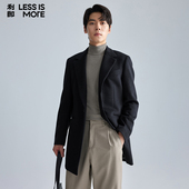 利郎青年商务毛呢外套2025冬季 羊毛大衣 休闲保暖大衣外套男士