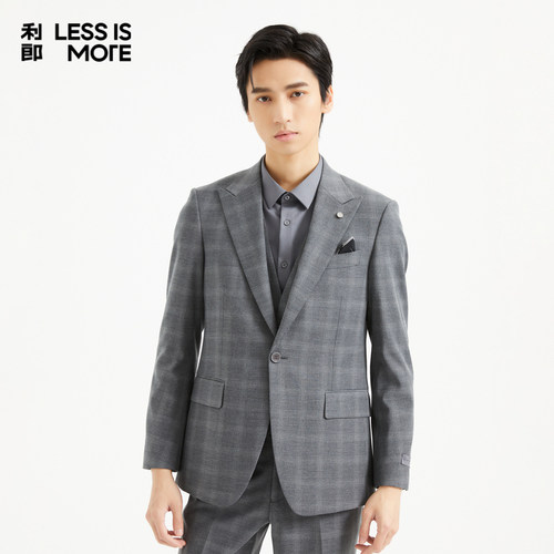 【混纺TR面料】利郎青年商务西服男2026春休闲西装三件套Q4QXF06