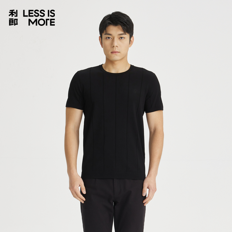 【耐磨性好】利郎青年商务短袖t恤男2025夏轻薄透气上衣Q4XTX507
