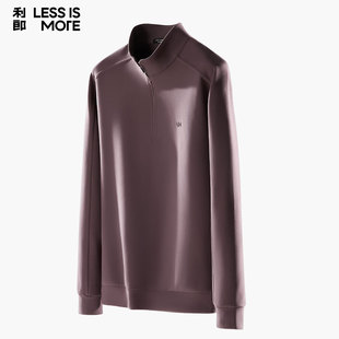 【拉链半开襟】利郎青年商务卫衣男2025冬季休闲保暖百搭长袖t恤