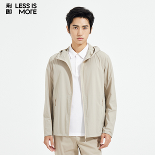 时尚 利郎青年商务空调服2026年夏季 连帽夹克外套男士 锦氨面料