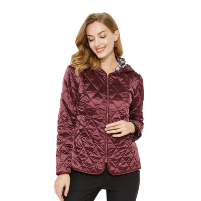 玫而美品牌专柜精致刺绣秋冬棉服