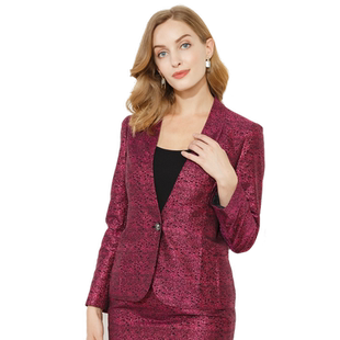 玫而美女装品牌专柜时尚气质修身显瘦小西服春秋短外套MCSN05201