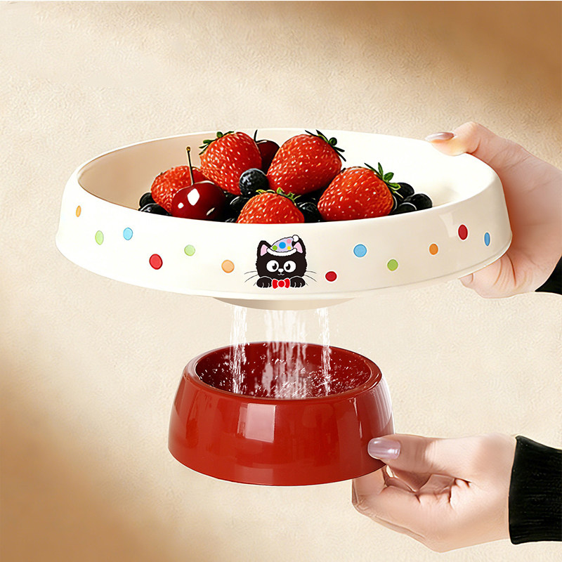 水果盘客厅茶几家用2026新款果盘零食盘水果沥水收纳篮新年干果盘,餐饮具,果盆/果盘/果篮,淘宝优惠券,粉丝福利购,淘宝优惠卷