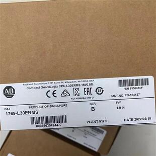 GuardLogix5370以太网控制器1.5MB内存 1议价 L30ERMkS 议价1769