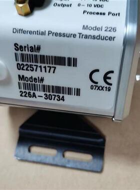 议价美国MKS226A-30734差压式电容压力计10Mbar1350-00786 022656