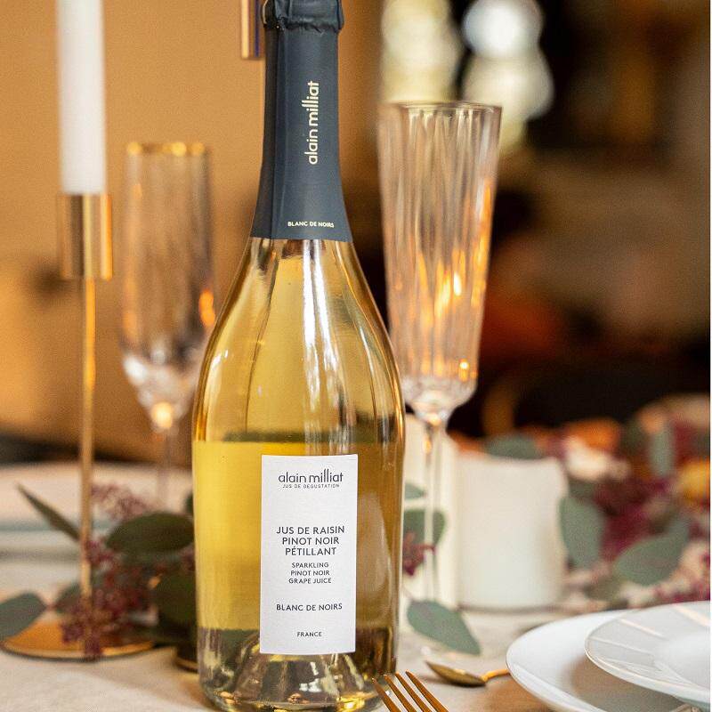 【现货】法国Alain Milliat勃艮第金丘黑皮诺气泡葡萄汁不含酒精