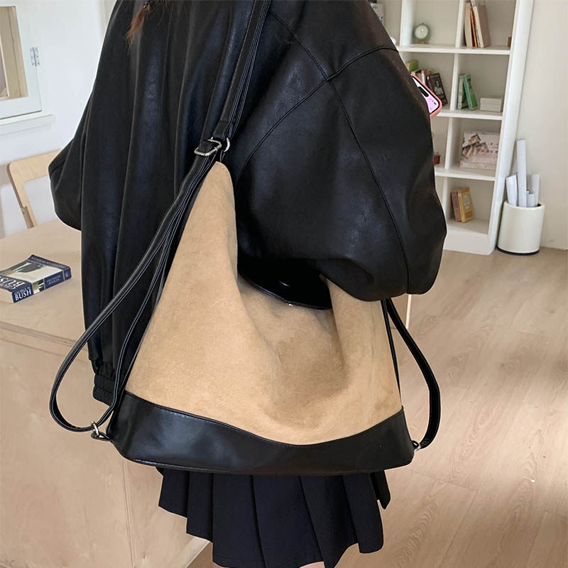 大学生上课通勤包大容量托特包包女2026新款春夏单肩斜挎一包三用