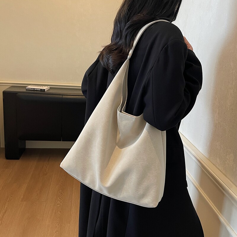 高级感麂皮绒通勤大容量托特包包女2025新款秋冬超火单肩包腋下包