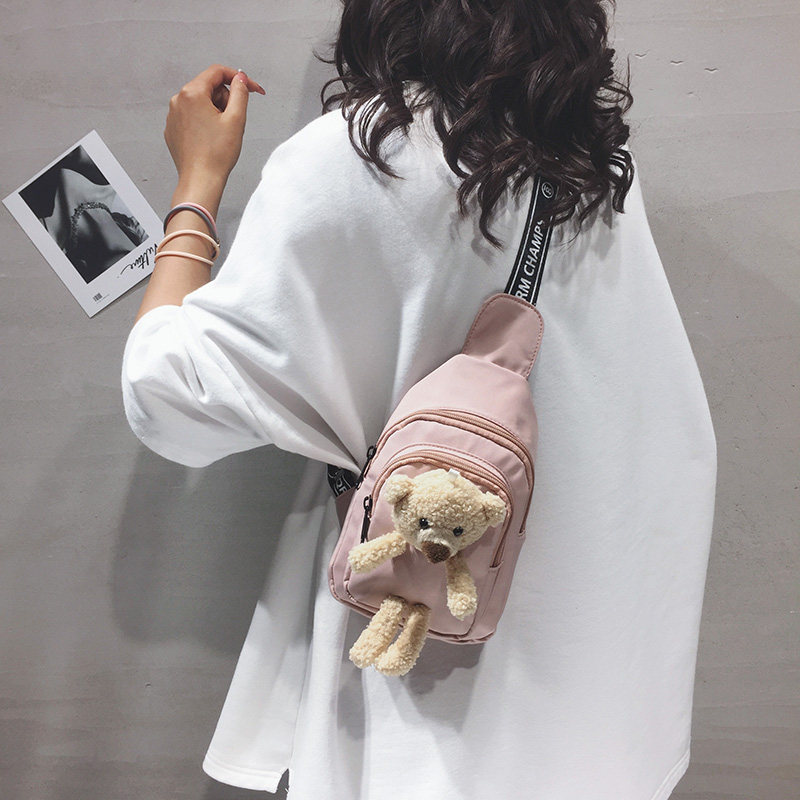 超火小包包2026新款潮网红小清新帆布斜挎包百搭ins胸包时尚单肩