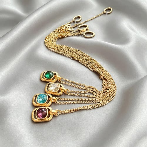 出欧美OSCAR复古做旧吊坠项链