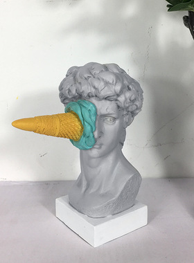 冰淇淋砸大卫雕塑欧式摆件