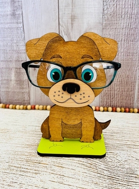 Cartoon Style Eyeglass Holder 卡通动物木制眼镜架立体眼镜支架