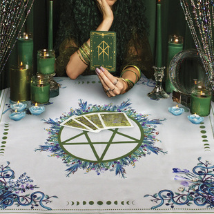 五芒星十二星座塔罗垫altar神谕卡桌布Tarot 新款 Tablecloth背景