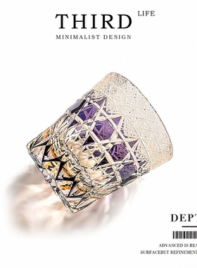 Life's·Depth·酒具洋酒杯江户切子纯手工雕刻威士忌酒杯 |深刻