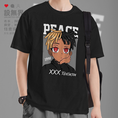 XXXtentacion欧美嘻哈说短袖T恤