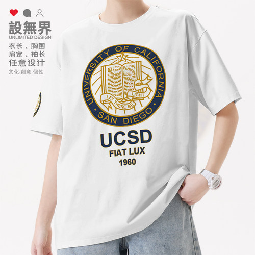 加州大学圣迭戈分校UCSD短袖T恤