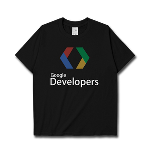 程序员google developers源代码开发搜索引擎短袖T恤男女设 无界