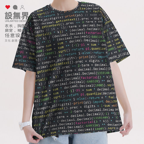 程序员Python代码黑客极客文T恤