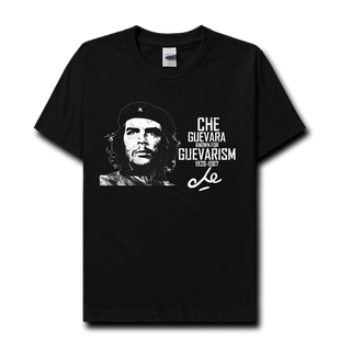 古巴革命领导人切格瓦拉英雄头像签名印花短袖T恤男女上衣设 无界