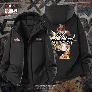 欧美说唱歌手XXXTentacion街头潮酷加厚棉服男女外套0015设 无界