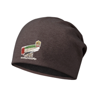 阿联酋国旗标志印花复古加绒棉帽男女帽子头巾包头帽0010设 无界