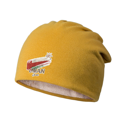 阿曼Oman国旗标志印花加绒堆堆帽