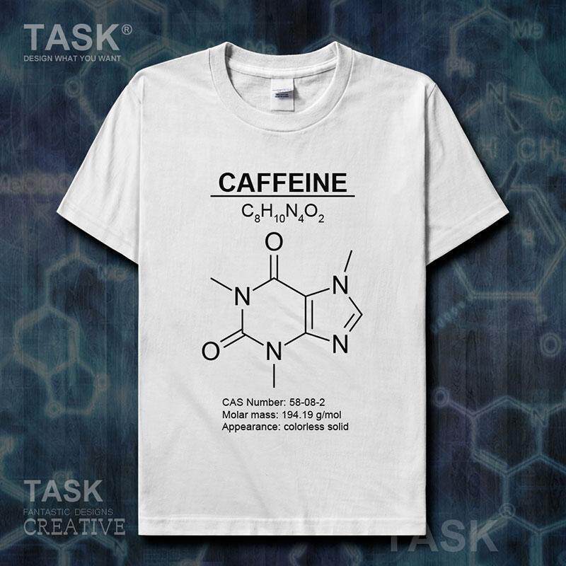 咖啡因caffeine神经兴奋剂精神药品化学分子式短袖t恤男女设 无界