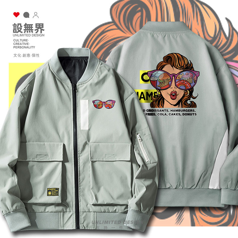 专攻高卡路里女孩波普风欧美夹克