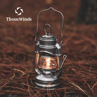 千风拾光老式煤油灯手提马灯复古野营桌面氛围灯户外露营灯燃油灯