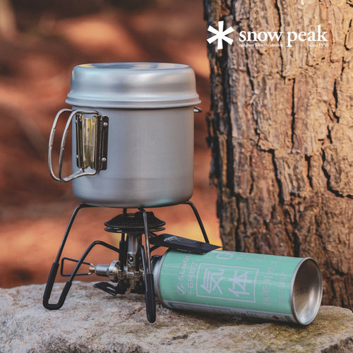 snowpeak雪峰铝锅户外轻量化sp锅具露营野餐900ml套锅SCS-008/009