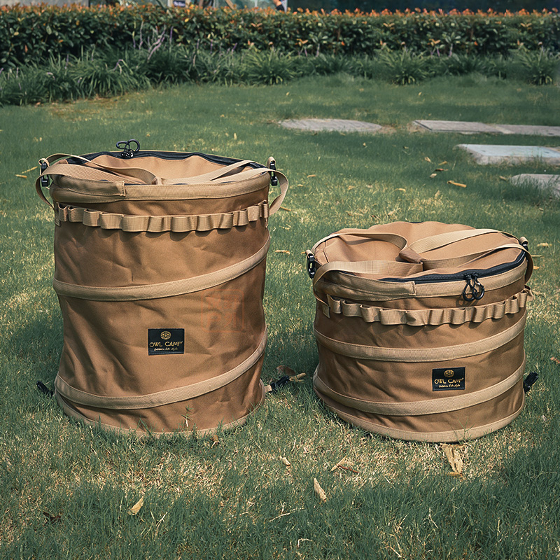 owlcamp户外露营便携折叠收纳桶伸缩垃圾桶野营装备整理桶置物袋-封面