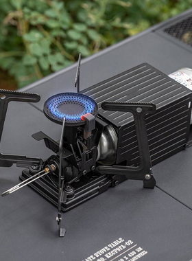 韩国Kovea黑色集装箱炉头户外卡式炉露营便携可折叠野餐燃气炉具