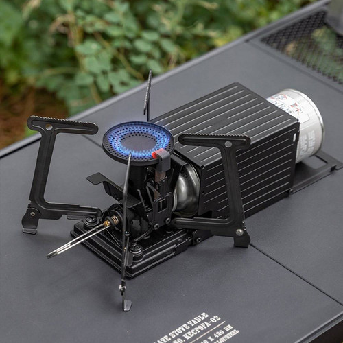 韩国Kovea黑色集装箱炉头户外卡式炉露营便携可折叠野餐燃气炉具