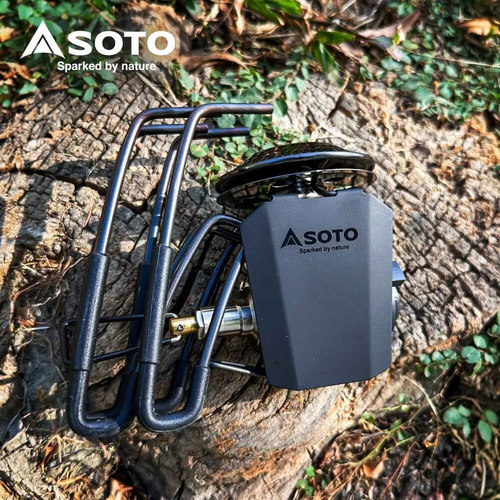 SOTO日本ST-340迷你黑蜘蛛炉户外露营登山便携大火力卡式炉燃气炉