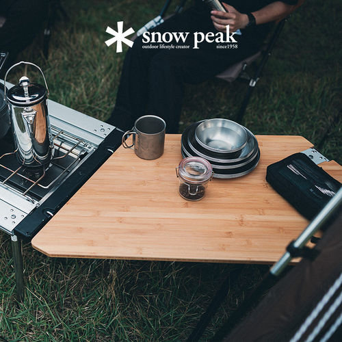 snowpeak雪峰户外IGT桌延伸桌板竹木梯形转角CK-125/126/218/219