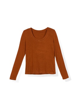 冬季秋季女长袖毛针织衫上衣U领内衣羊毛打底衫-YGAW216