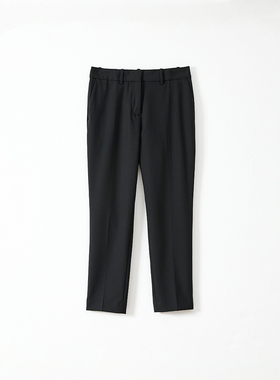 秋冬毛呢女款小直筒修身休闲西裤-YGSS019