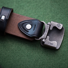 美国进口Horween霍尔文皮革 美式复古合页扣皮带Vintage Buckles