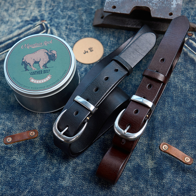 钢扣头水染皮带3.5CM宽